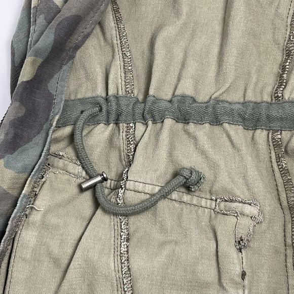 Free People Women's Large Green Camo Not Your Brothers Military Surplus Jacket - Picture 9 of 15
